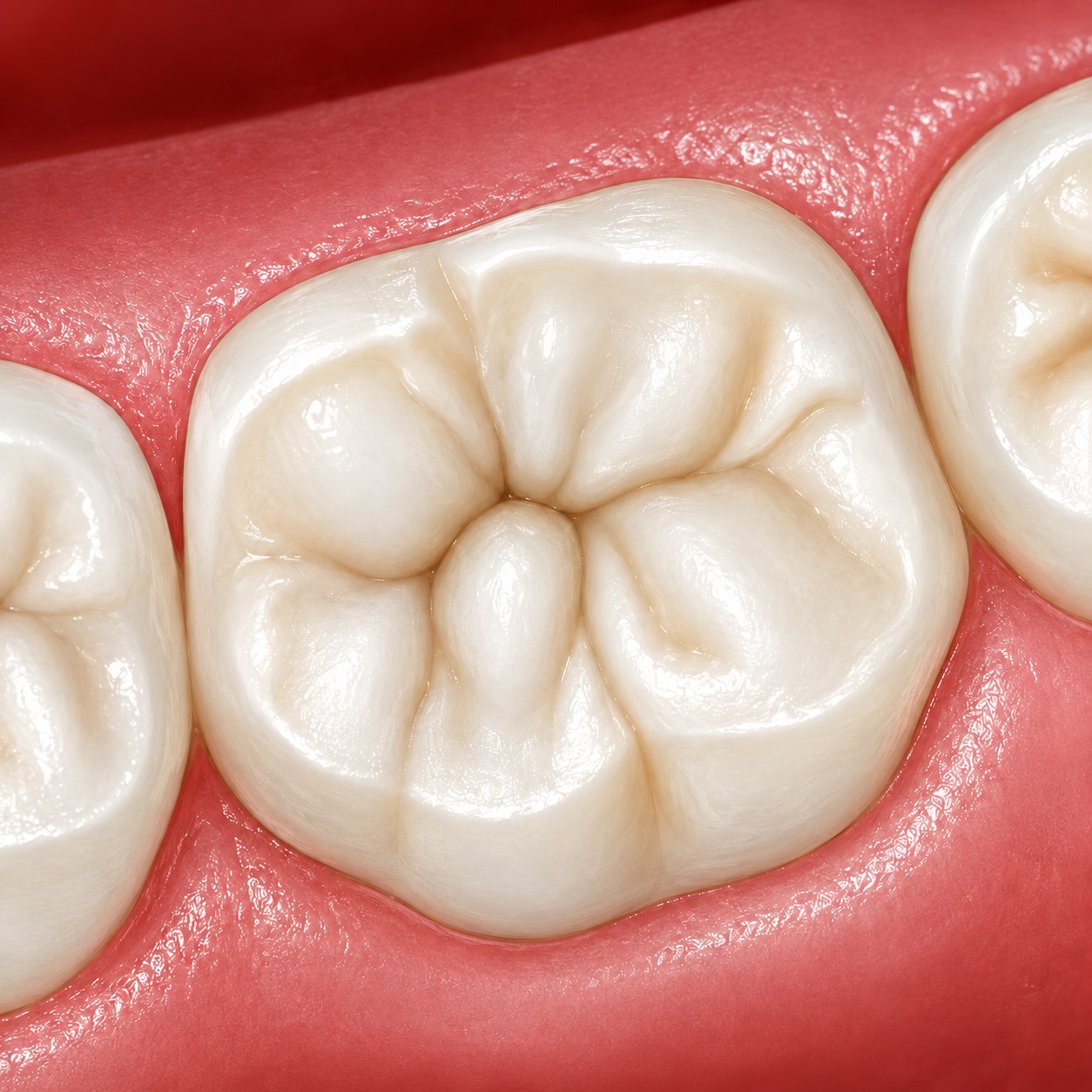 Cleaning the tooth